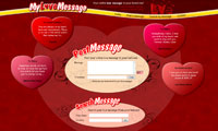 Web design - My Love Message